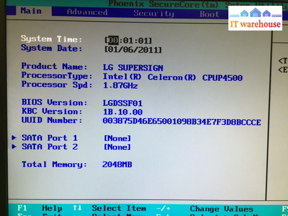 Lg Nc1100-Daqa Digital Signage Appliance - Intel Celeron P4500 2Gb Ram No Ssd