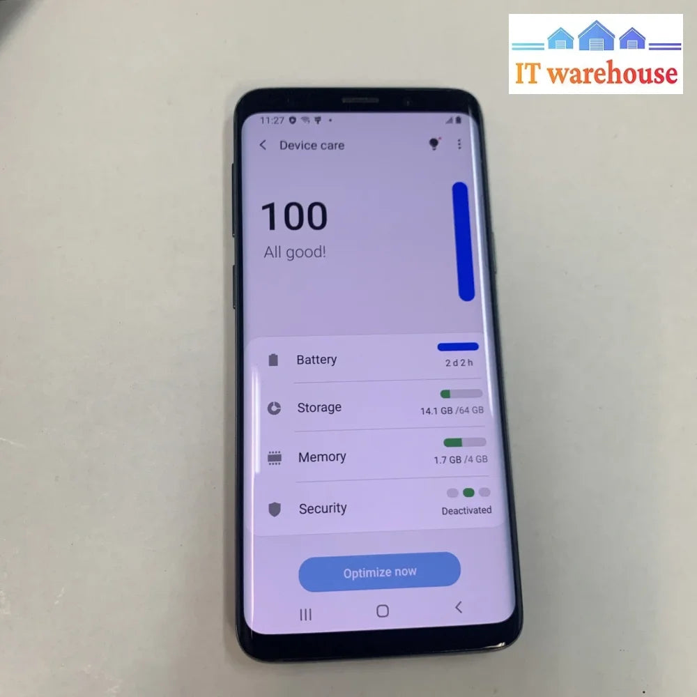 Like New (Carrier: Fido Rogers) Samsung Galaxy S9 SM-G960W 64GB Midnight Black