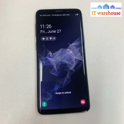 Like New (Carrier: Fido Rogers) Samsung Galaxy S9 SM-G960W 64GB Midnight Black