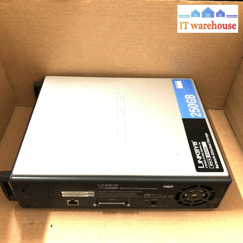 $ Linksys EFG250 Ver 2 Network Attached Storage Unit /W AC
