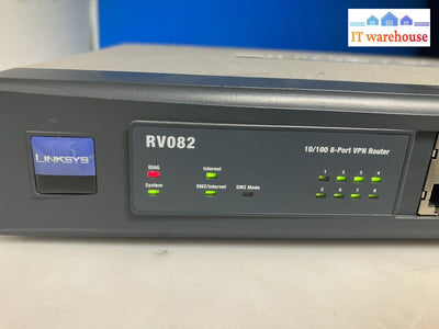 Linksys RV082 100 Mbps 8-Port 10/100 Wired VPN Router Gateway ~