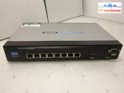 - Linksys SRW2008P Business 8-port 10/100/1000 Gigabit Switch (NO ADAPTER)