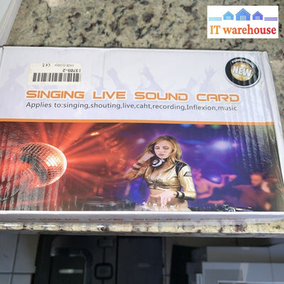 Live Streaming Sound Card USB Audio Interface Mixer 18 Effects 6 Sound Modes