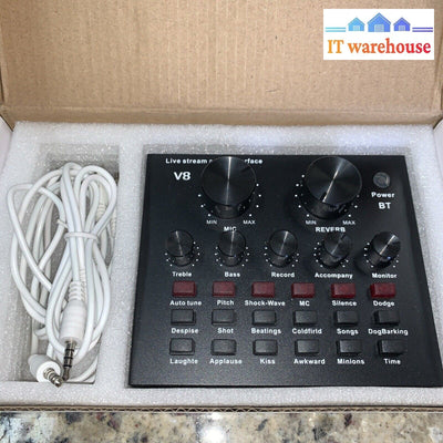 Live Streaming Sound Card USB Audio Interface Mixer 18 Effects 6 Sound Modes