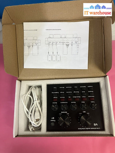 ~ Live Streaming Sound Card USB Audio Interface Mixer 18 Effects Multi Sound