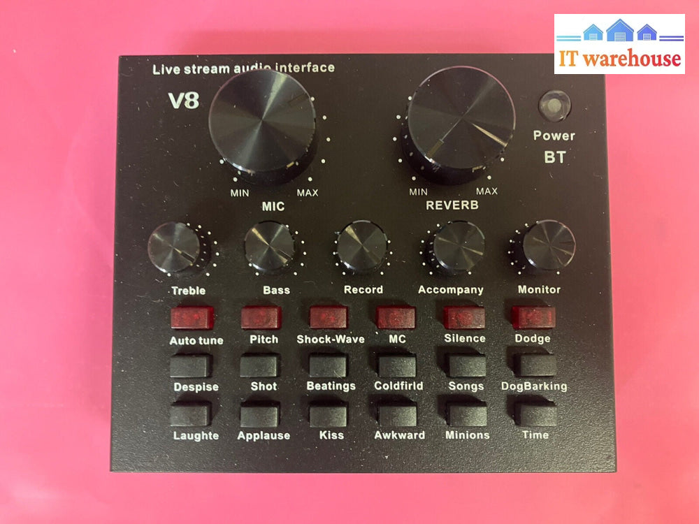 ~ Live Streaming Sound Card USB Audio Interface Mixer 18 Effects Multi Sound