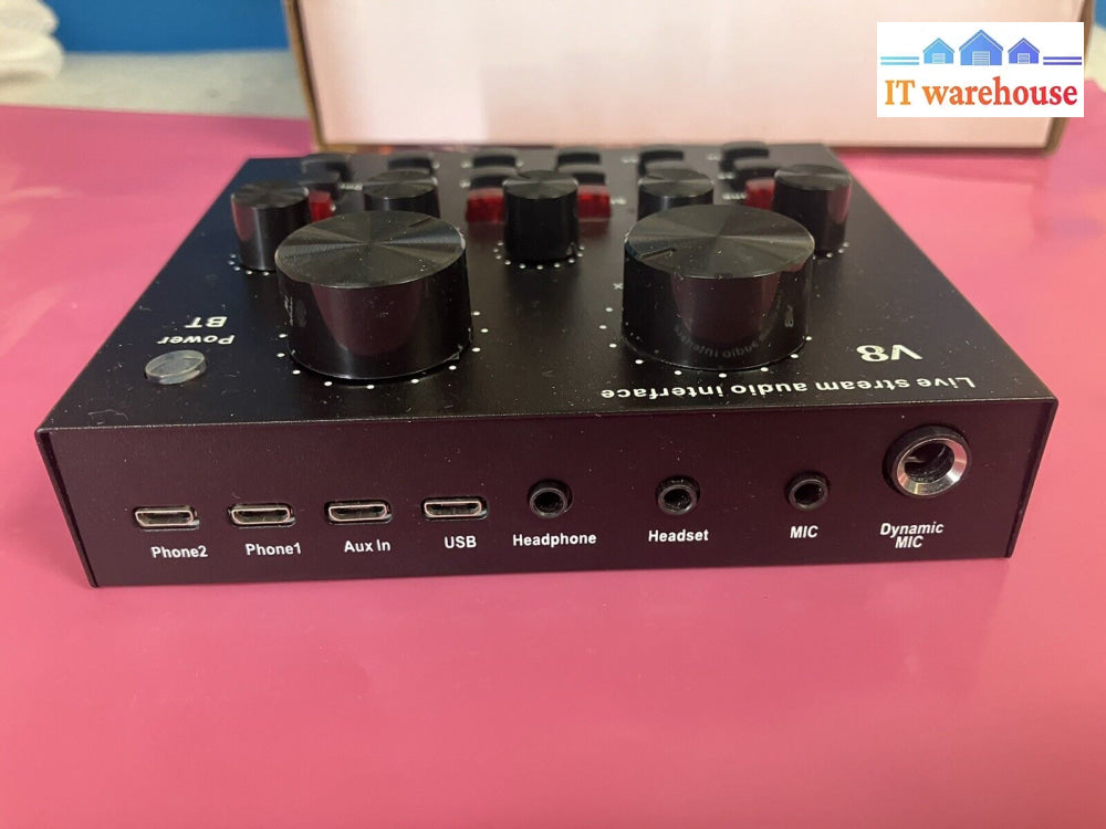 ~ Live Streaming Sound Card Usb Audio Interface Mixer 18 Effects Multi