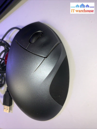 Logitech Dark Silver T-BB18 TrackMan Red Ball Wheel Optical Mouse 810-000766