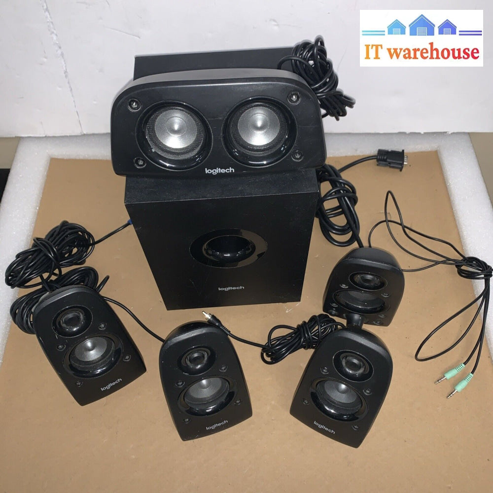 Logitech Z506 Surround Sound Home Theater Speaker System - Black - Tested