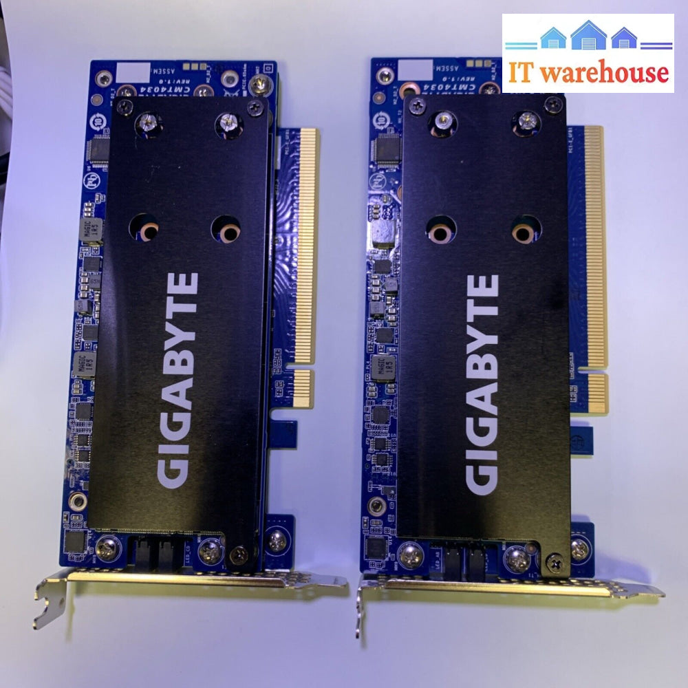 (Lot 0f 2) GIGABYTE CMT4034 PCI-Express 3.0 x16 PCI-Express M.2 PCIe x16 Card