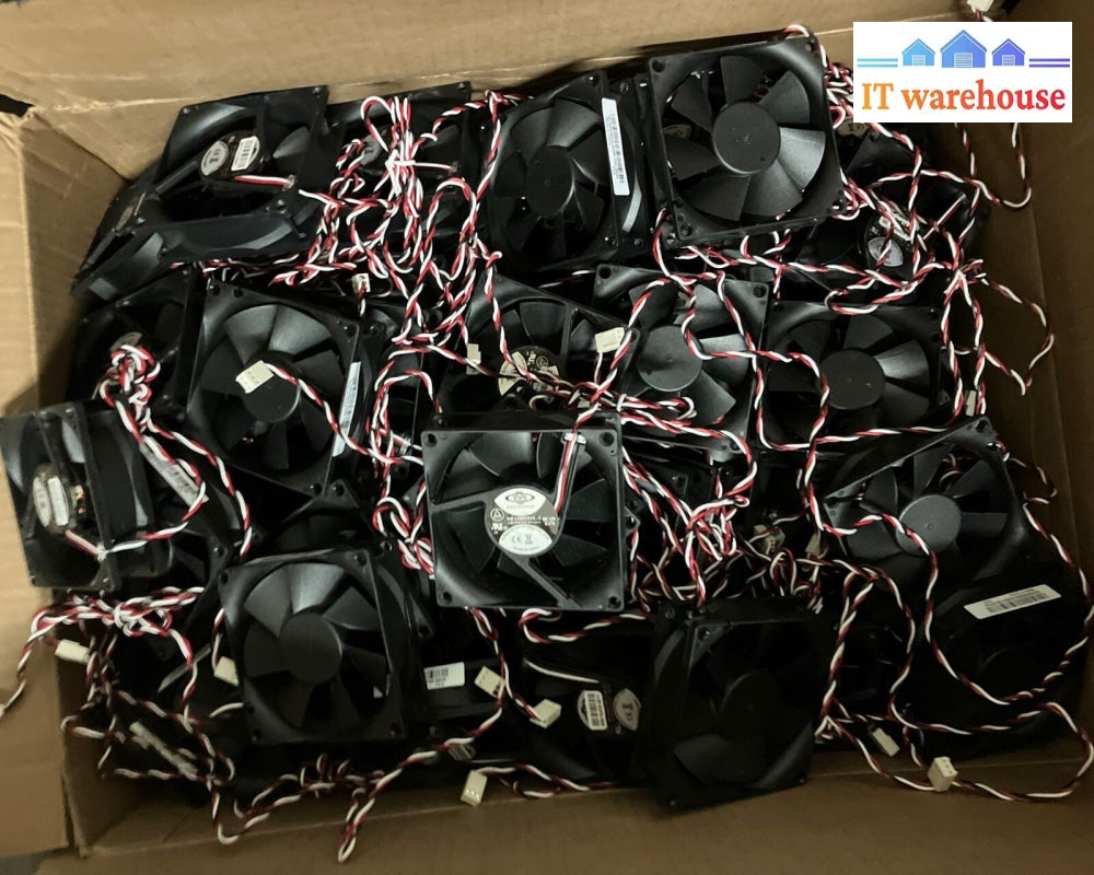 (Lot 10x) Dynaeon DF128025SL-3 Top Motor (8x8x2.5 CM) DC12V 0.17A 3-Wire Fan ~
