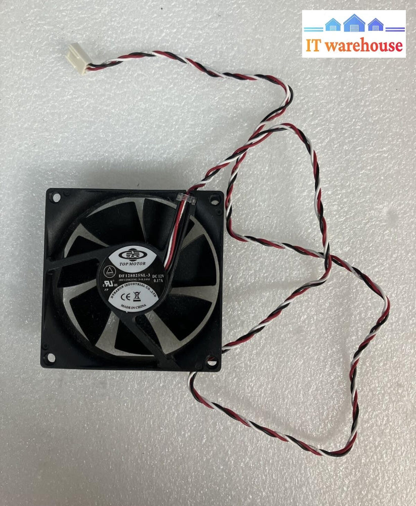 (Lot 10x) Dynaeon DF128025SL-3 Top Motor (8x8x2.5 CM) DC12V 0.17A 3-Wire Fan ~