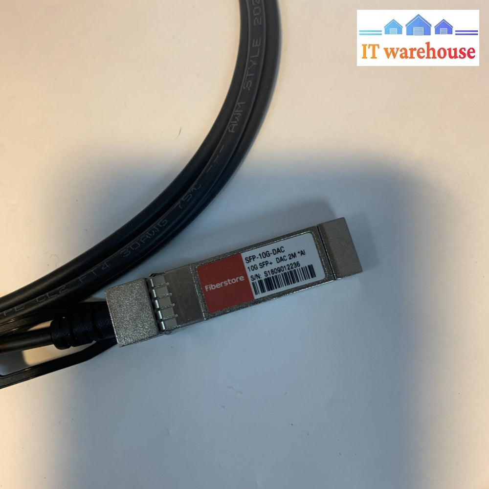 (Lot 2) 2m 10G SFP+ DAC Cable Passive Direct Attach Copper Twinax FS SFP-10G-DAC