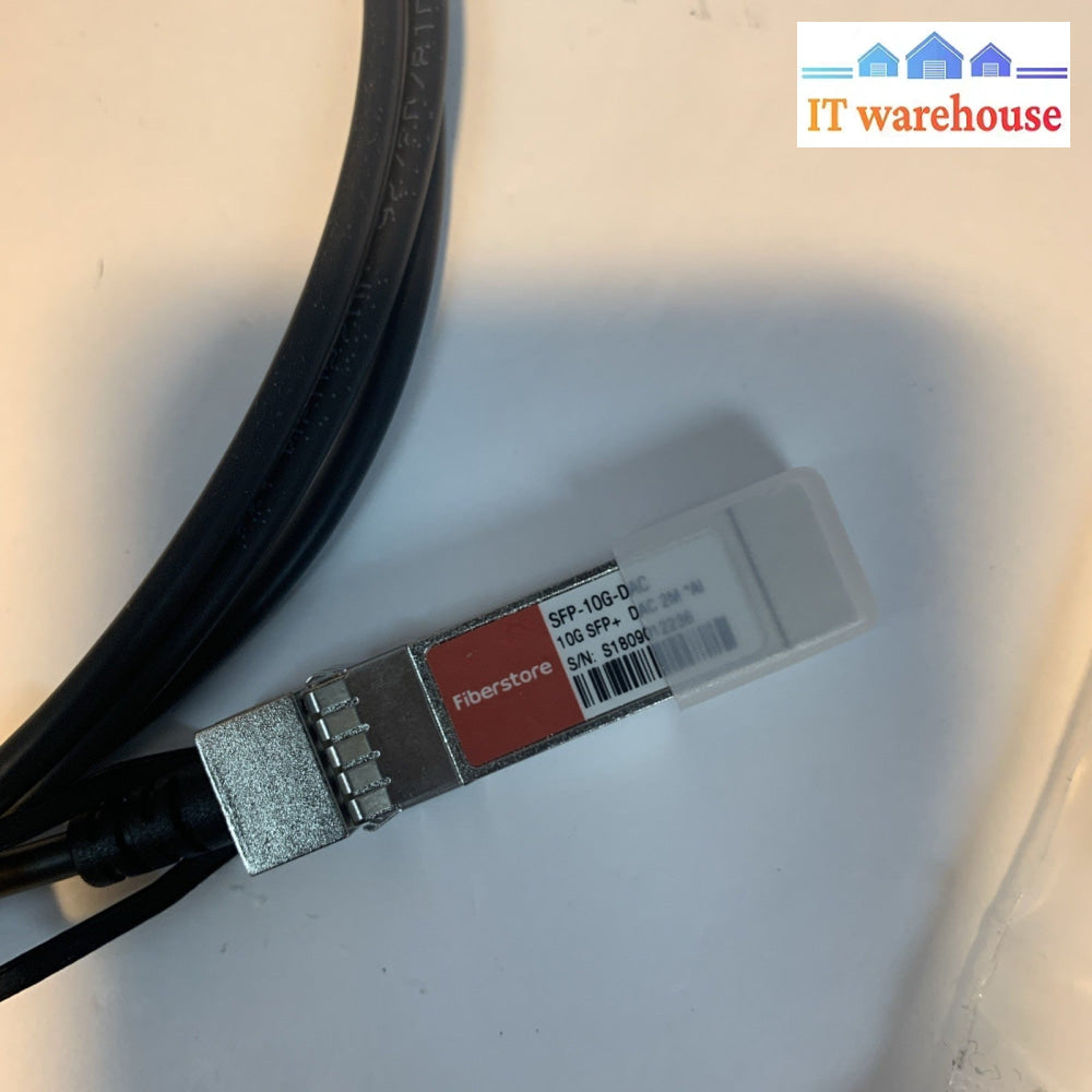 (Lot 2) 2m 10G SFP+ DAC Cable Passive Direct Attach Copper Twinax FS SFP-10G-DAC