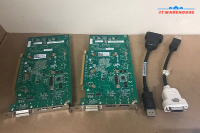 Lot 2 Dell Quadro FX 1800 768MB PCIE GDDR3 Video Card 0P418M @@@