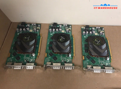 Lot 3 Dell Wh242 Nvidia Quadro Fx3500 Video Card 256Mb Gddr3 Dual Dvi Pci-E @@@