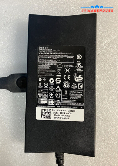 ~ Lot 3X Genuine Dell 19.5V 6.7A 130W Ac Charger La130Pm121 0Vjch5 Vjch5 W/ Cord