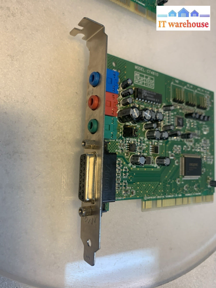 Lot 5  Creative Sound Blaster Live! CT4810 PCI Sound Card EMU10K1 Win98 XP MIDI