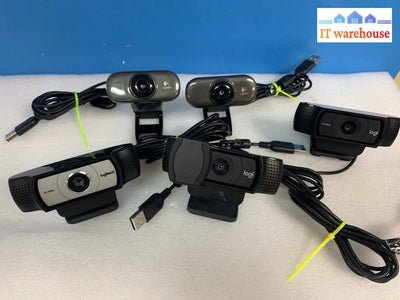 Lot Logitech Webcams C920 HD Pro x3 + C310 x2 – Tested – 1080p 720p USB Bundle
