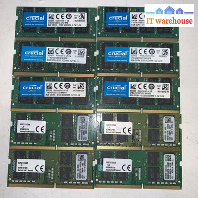 Lot of 10 8GB DDR4 PC4 LAPTOP SODIMM MEMORY