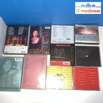 Lot of 10 Chinese /Hong Kong music CD DVD sets