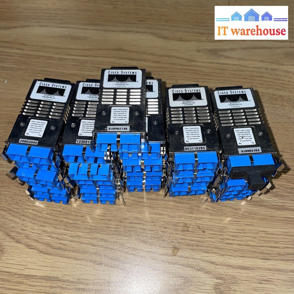 LOT OF 10 Cisco 30-0848-01 1000Base-ZX GBIC Transceiver Module (#B)