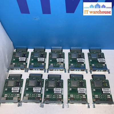 Lot of 10 Cisco VWIC3-2MFT-T1/E1 2-Port Voice / WAN Interface Card