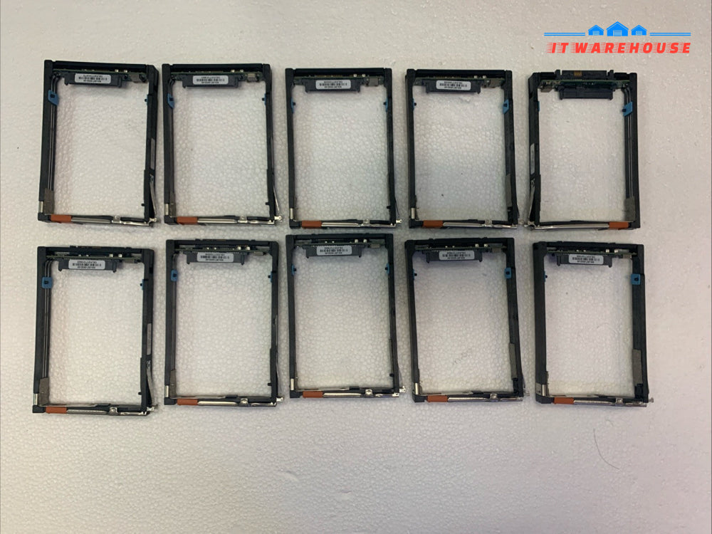 Lot of 10 Dell EMC VNX 2.5 Hard Drive Caddy w/SAS Interposer Protech 100-564-417