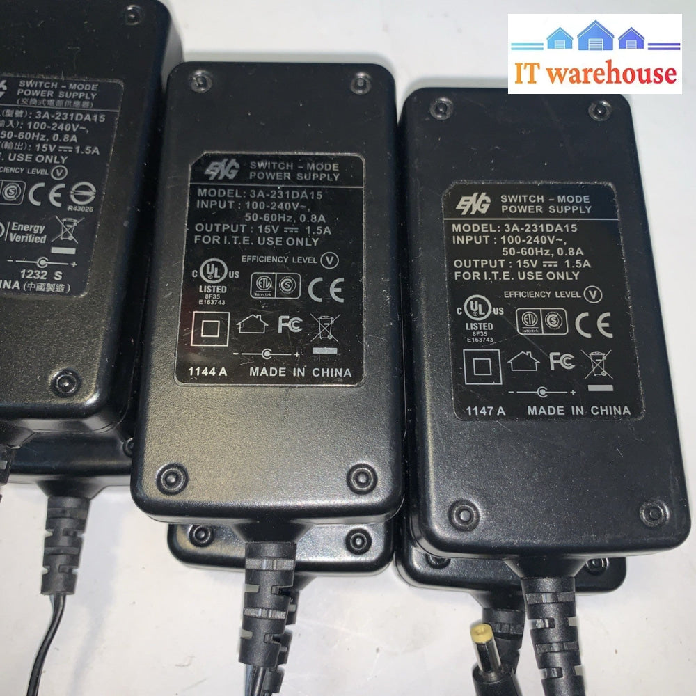 Lot of 10 ENG 3A-231DA15 Switch Mode Power Supply 15V, 1.5A AC AFAPTER