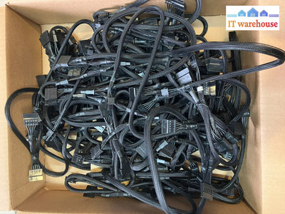 ~ Lot of 10 EVGA SuperNOVA 6-Pin 1 to 3 SATA G3 / G5 PSU Power Cable