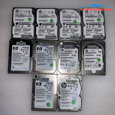 Lot of 10 HP 300GB 2.5’’ SAS hard drive (not for desktops or laptops)
