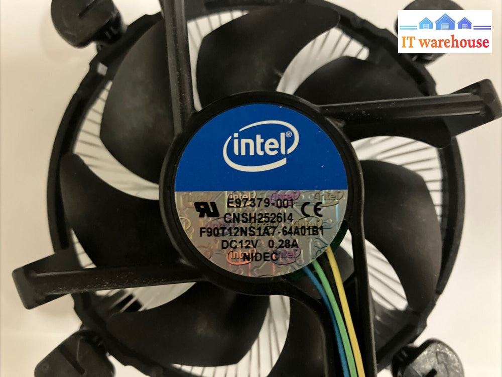 Lot of 10 Intel E97379-001 Aluminum 4-Pin 1151 1150 Heatsink Fan 12V 0.28A