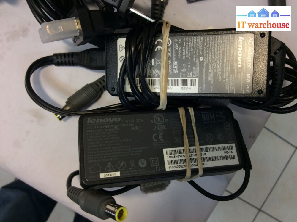Lot of 10 Lenovo 65W AC Adapter Charger For  T510 T520 T530 T410 T420 T430 T430s