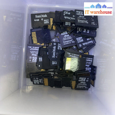 Lot Of (10) Mixed Brand 4Gb Micro Sd Memory Cards