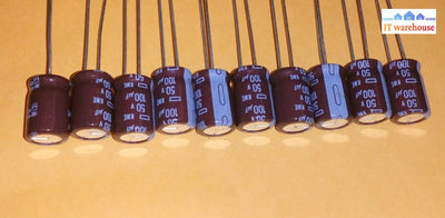 Lot of 10  Nippon KME 100uF 50V Radial Electrolytic Capacitors