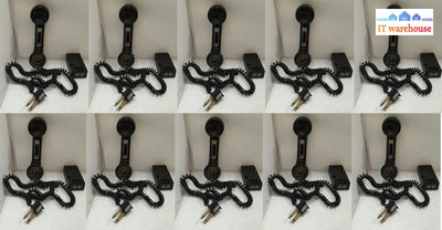 - LOT OF 10 Vintage Push To Talk Handset 396A  with Connector