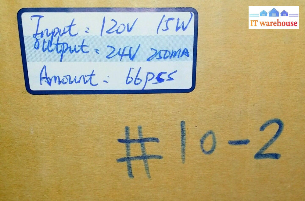 Lot of 10 WALL AC ADAPTER Charger  24VAC 250mA 2.1mm 24V (US plug)