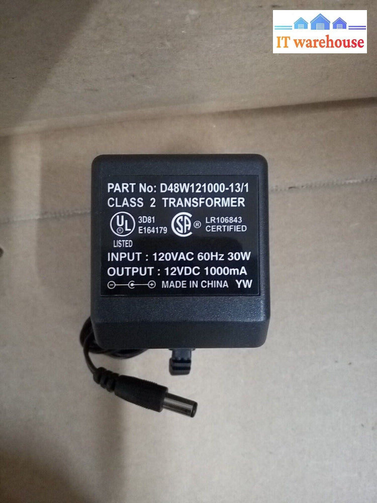 - LOT OF 10X NEW 12V  1000mA DC Adaptor Power Supply TRANSFORMER D48W121000-13/1