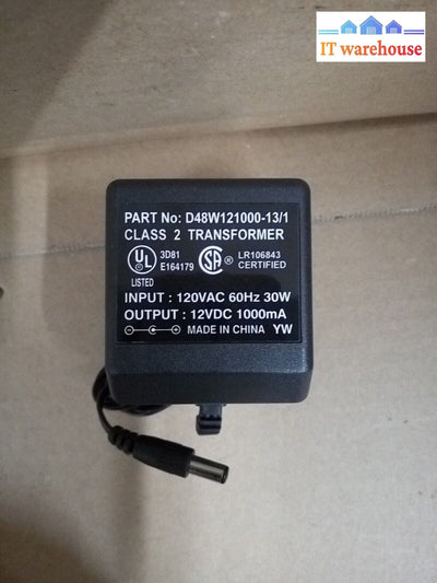 - LOT OF 10X NEW 12V  1000mA DC Adaptor Power Supply TRANSFORMER D48W121000-13/1