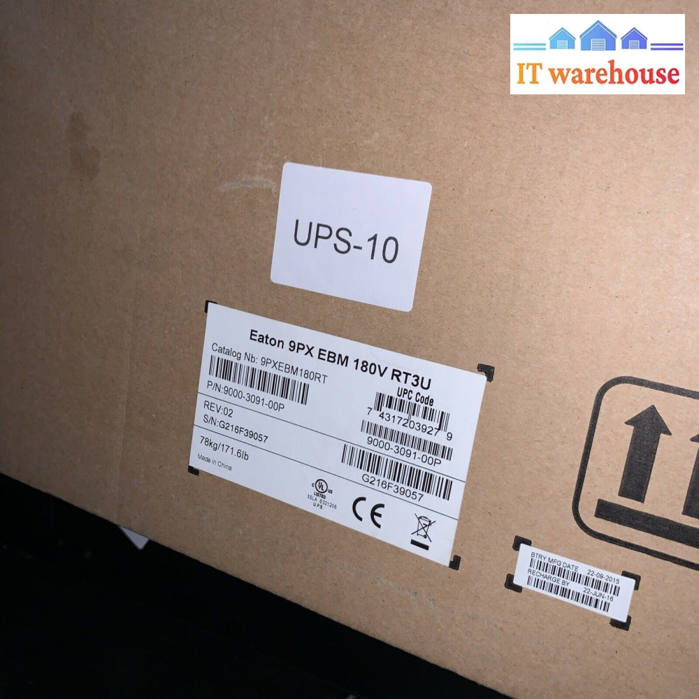 (Lot of 11) New/used Eaton UPS or extension 9PX EBM 180V RT3U