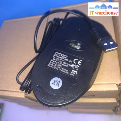 Lot of 12 Amazon 3-Button USB Wired Computer Mouse (Black)