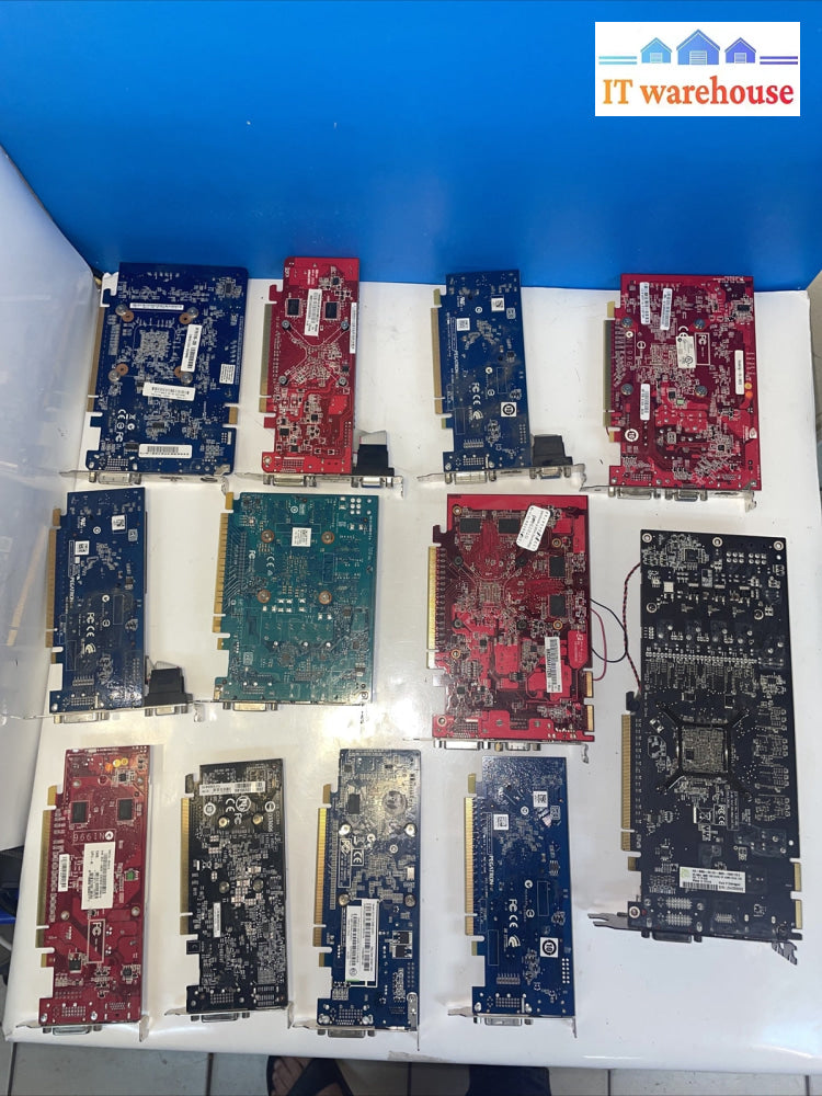 Lot of 12 desktop PCIE video card with HDMI port