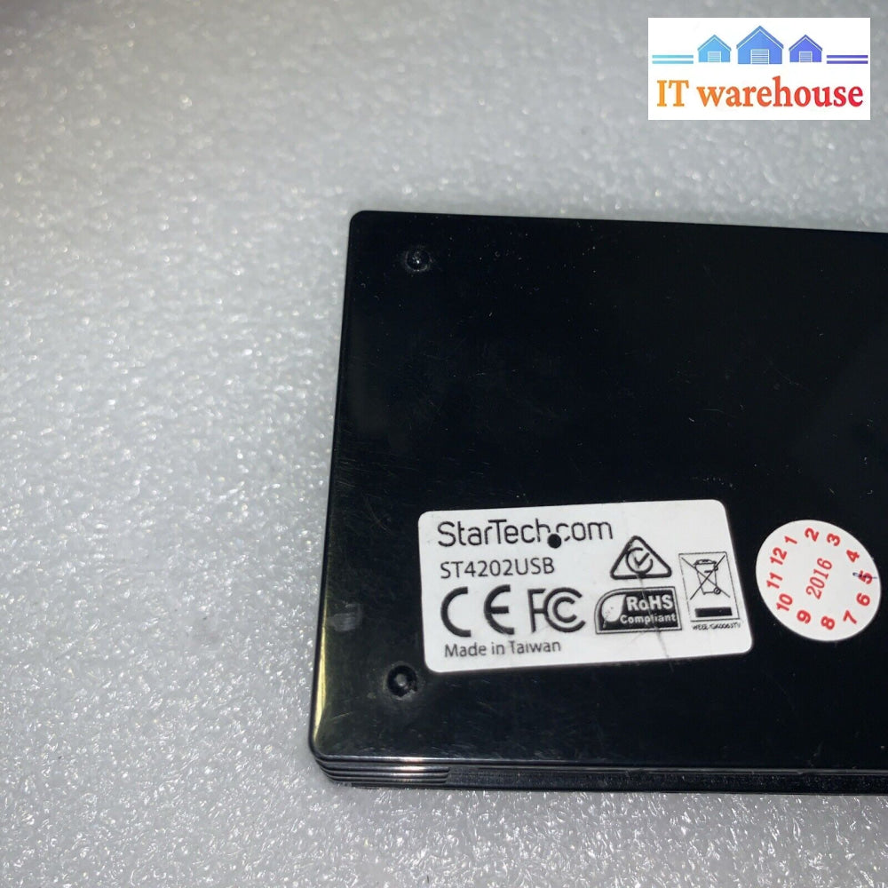 Lot Of 12 Startech.com St4202Usb 4 Port Compact Black Usb 2.0 Hub