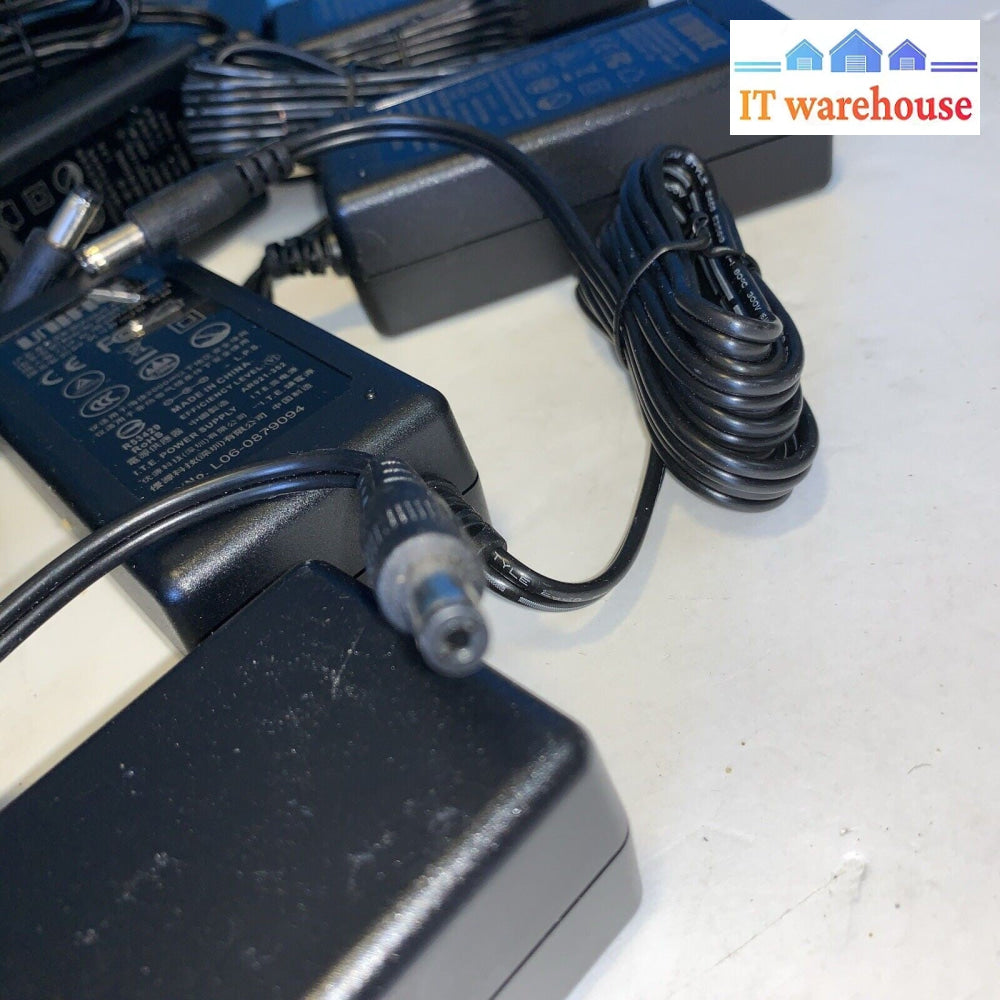 Lot of 12 UNIFIVE UNI345-1230 100-240V AC To DC 12.0v 3.8A 45.6W Power Adapter