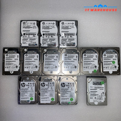 Lot of 13 HP 600GB 2.5’’ SAS hard drive (not for desktops or laptops)
