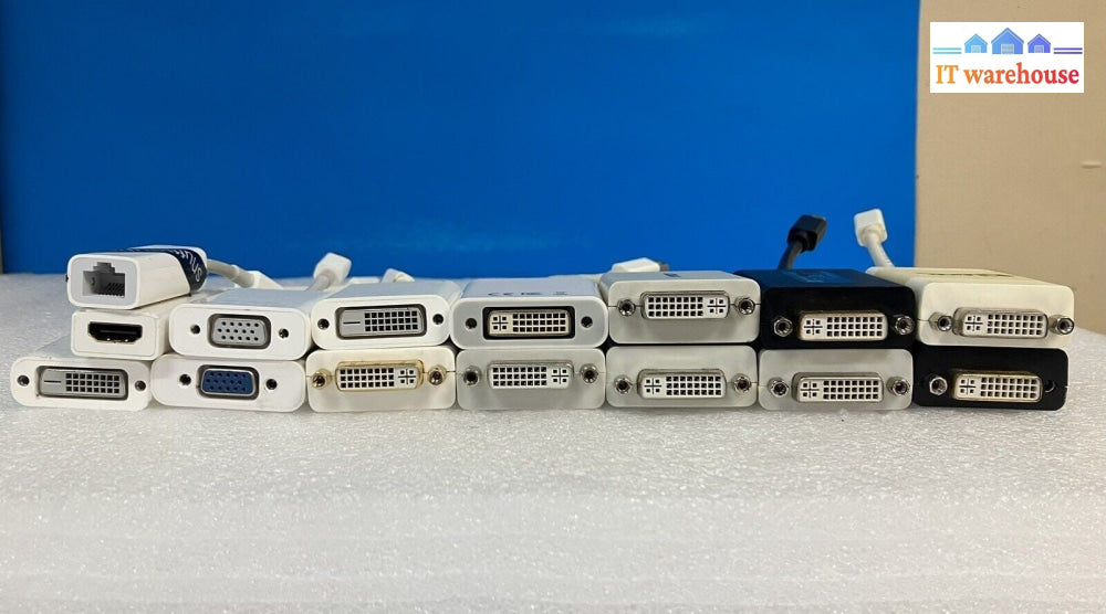 ~ Lot of 15 Different Types of Mini-DP to DVI / VGA / HDMI Converter