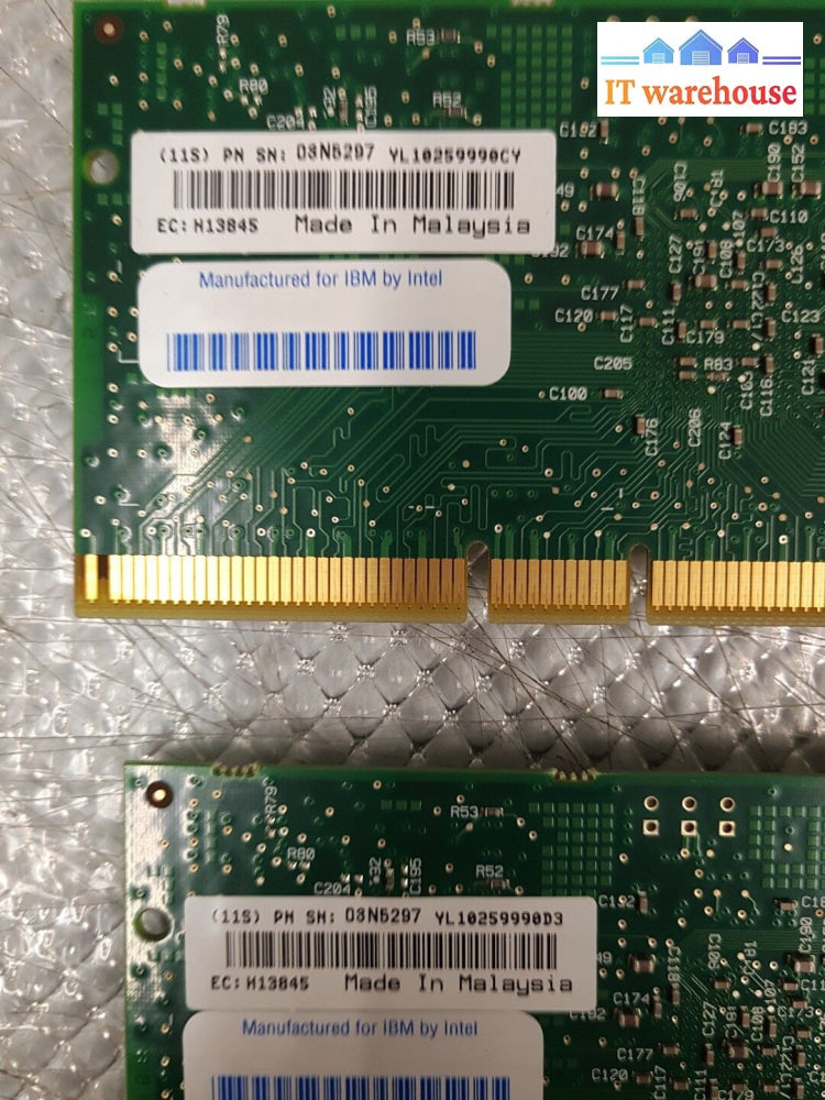- Lot Of 2 03N5297 Ibm 5706 Dual Port 10/100/100 Gigabit Ethernet Adapter @@@