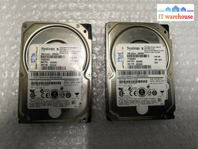 + Lot of 2 43X0865 IBM 42C0249 IBM 146GB 10K 2.5 SAS SFF HARD DRIVE @@@