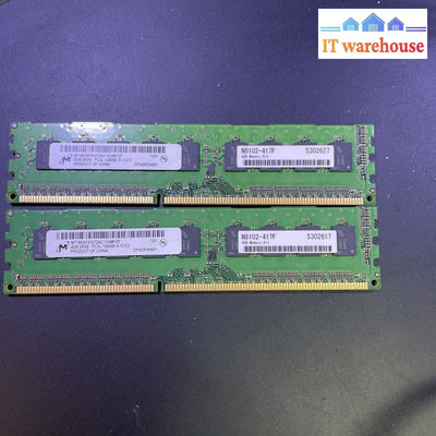 Lot Of 2  4GB 2Rx8 PC3L-10600E Micron 1333mhz ECC Server Memory MT18KSF51272AZ-1