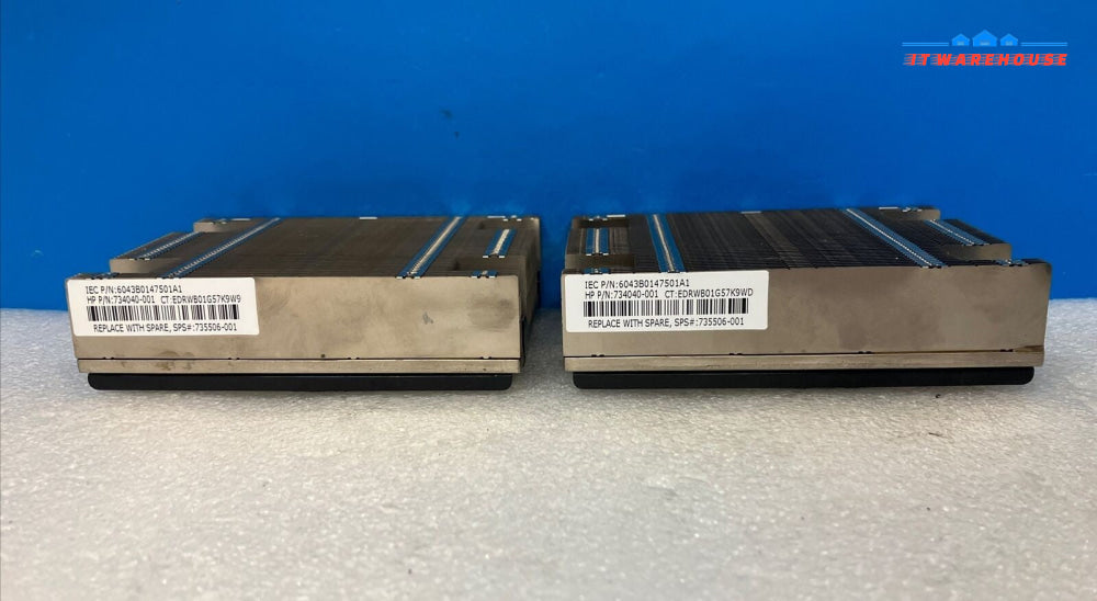 ~(Lot of 2) 734040-001 CPU Heatsink For HP ProLiant Server 735506-001 715816-002